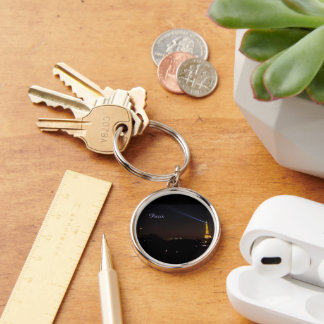 Porte-clés Eiffel Tower at Night Keychain