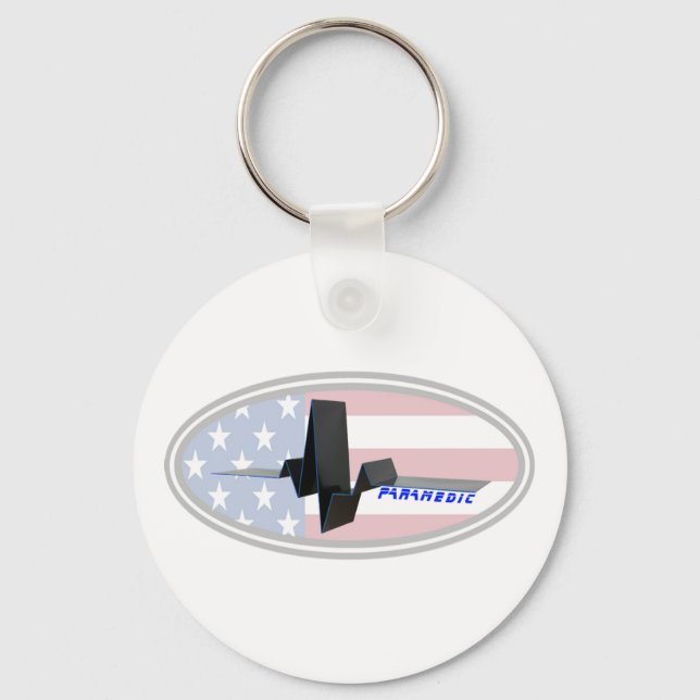 Porte-clés EKG Paramedic USA (Recto)