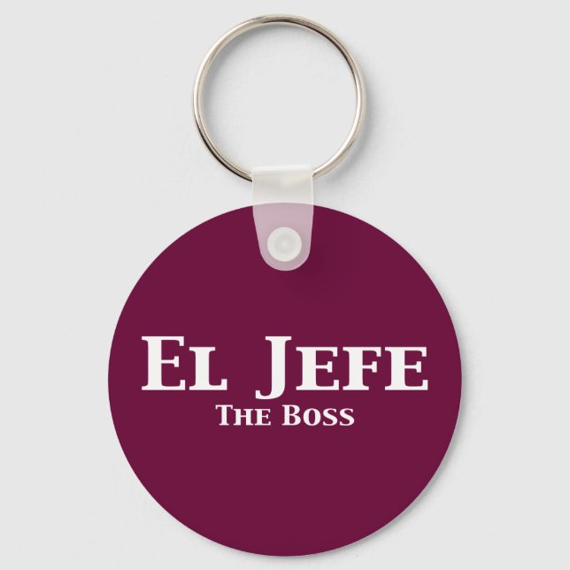 Porte-clés El Jefe Les Cadeaux Boss (Recto)