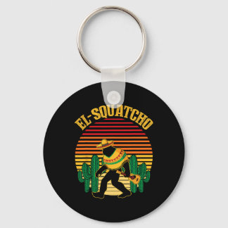 Porte-clés El Squatcho Bigfoot Sasquatch Drôle Cinco De Mayo 
