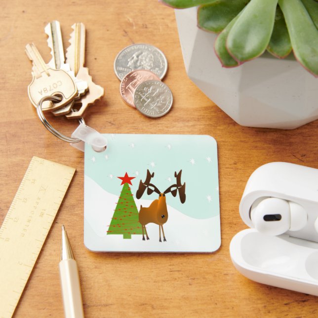 Porte-clés Élan de Noël (Bureau)