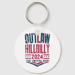 Porte-clés Élections Vintage Outlaw Hillbilly Drapeau américa