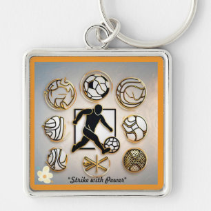 Porte-clés "Élégance athlétique"