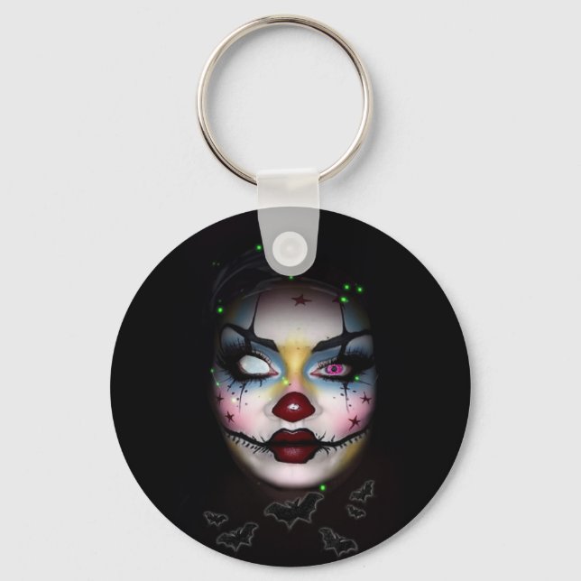 Porte-clés Élégant clown fou (Recto)