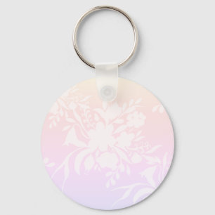 Porte-clés Elégant motif floral dans les couleurs pastel ordi
