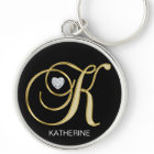 Élégant or personnalisé Monogramme Lettre K