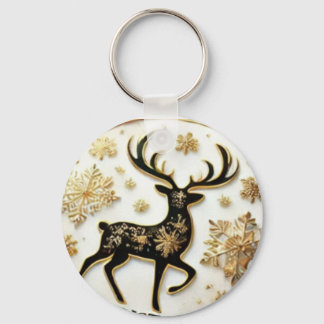 Porte-clés Élégant Porte - clé de Noël Reindeer