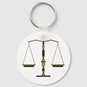 Porte-clés Elegant Scales of Justice   Law Firm