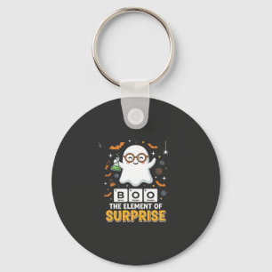 Porte-clés Élément de surprise de fantôme de design Halloween