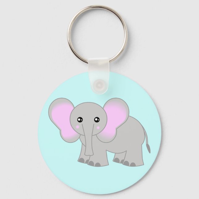 Porte-clés Eléphant Bébé mignon (Recto)