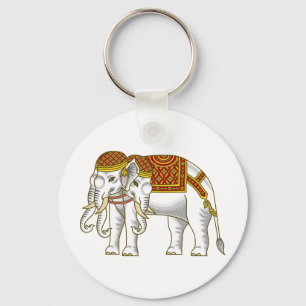 Porte-clés Elephant blanc thaïlandais Erawan