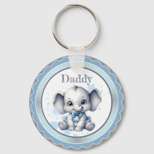 Porte-clés Eléphant bleu Cutie - Petite cacahuète