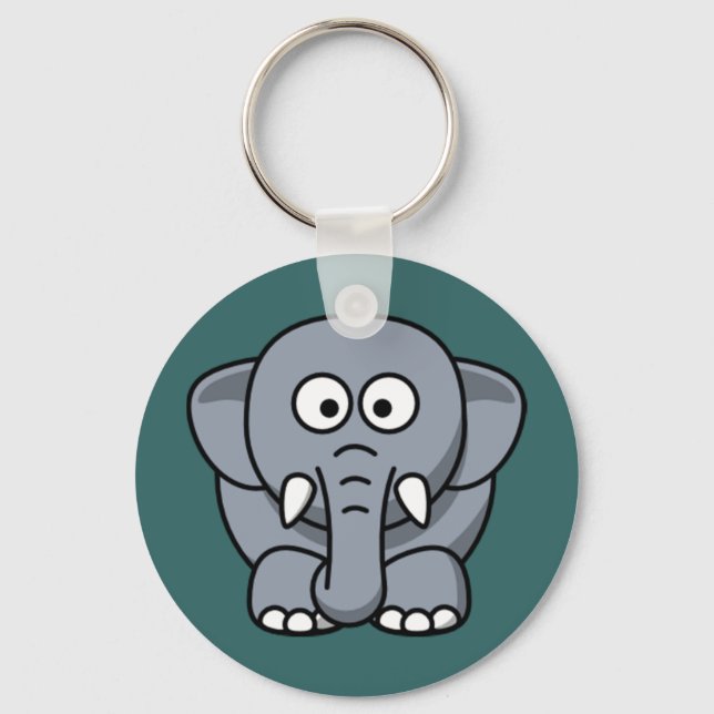 Porte-clés Eléphant de dessin (Recto)