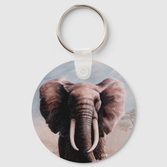 Porte-clés Elephant, tableau de DiDi (Recto)