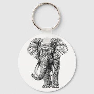 Porte-clés éléphant tribal