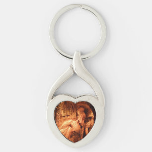 Porte-clés Elephants Heart Keychain