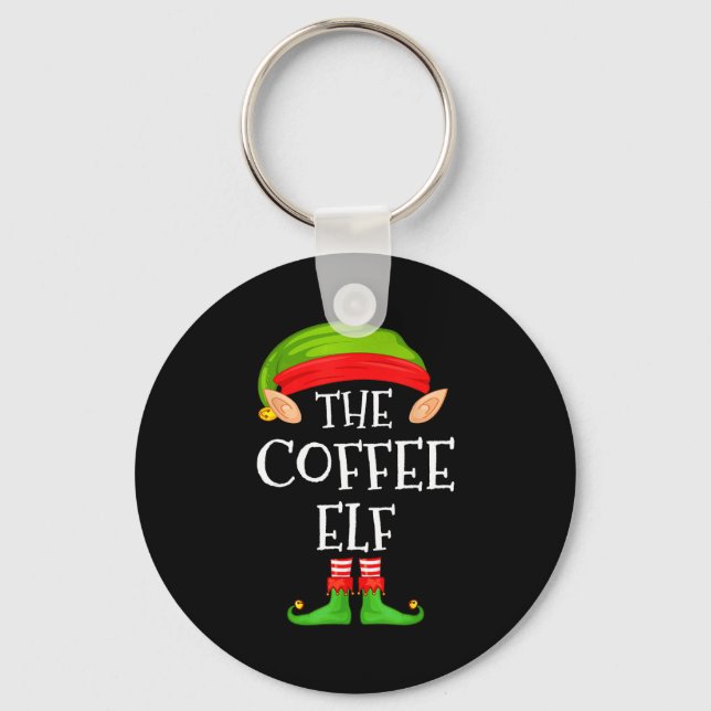 Porte-clés Elf Family Christmas Coffee Elf Sweater Matching C (Recto)