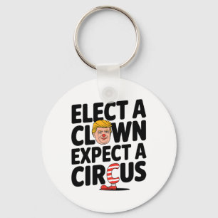 Porte-clés Élire un clown, s'attendre à un cirque Critique de