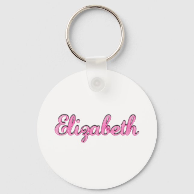 Porte-clés Elizabeth, pour Elizabeth (Recto)