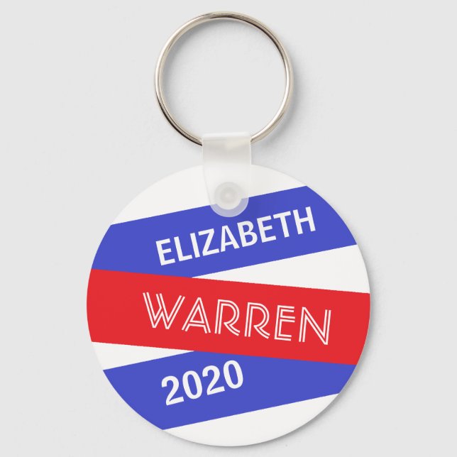 Porte-clés Elizabeth Warren pour la présidente 2020 (Recto)