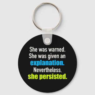 Porte-clés Elle Persista Elizabeth Warren