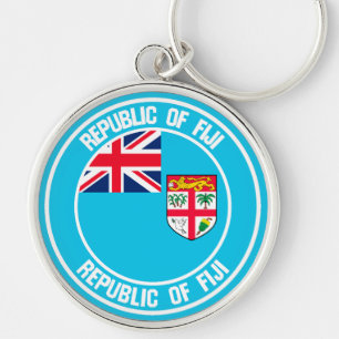 Porte-clés Emblème de Fidji Round