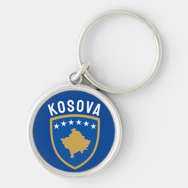 Porte-clés Emblème de la République du Kosovo (Devant)
