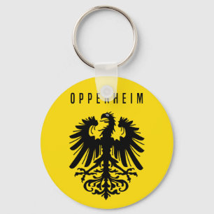 Porte-clés emblème de la ville d'Oppenheim Symbole Allemagne