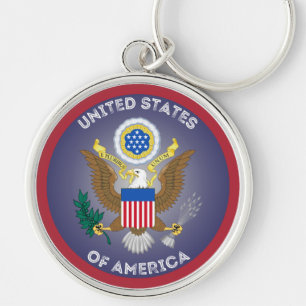 Porte-clés Emblème de l'héritage des États-Unis
