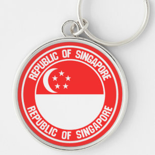 Porte-clés Emblème du cycle de Singapour