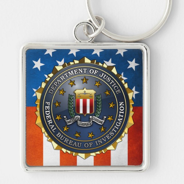 Porte-clés Emblème du FBI (Devant)