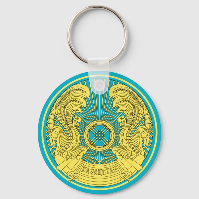 Porte-clés emblème du kazakhstan porte - clé (Recto)