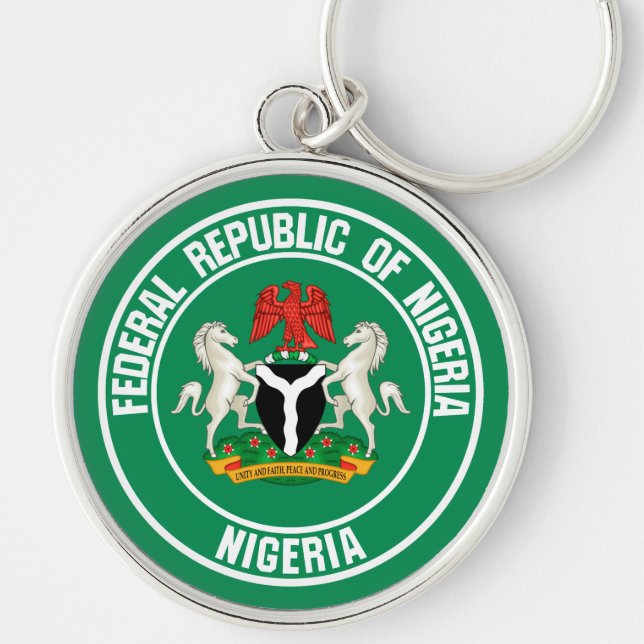 Porte-clés Emblème du Nigeria (Devant)