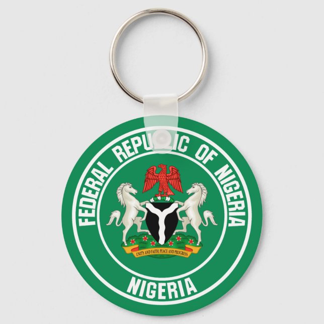 Porte-clés Emblème du Nigeria (Recto)