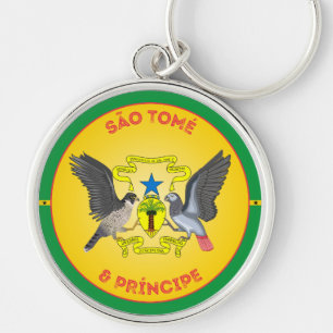 Porte-clés Emblème du patrimoine de Sao Tomé-et-Principe