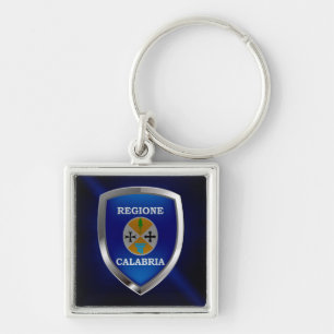 Porte-clés Emblème métallique de Calabre