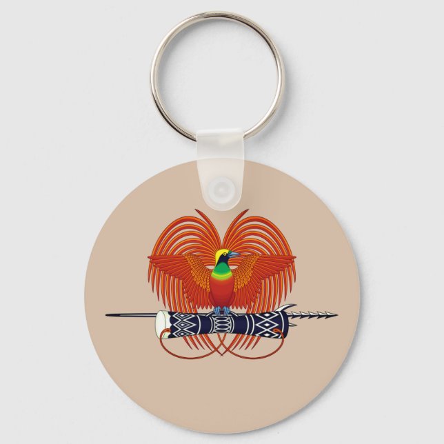 Porte-clés Emblème national de Papouasie-Nouvelle-Guinée (Recto)