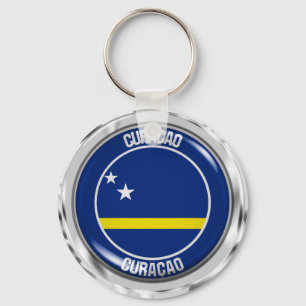 Porte-clés Emblème rond de Curaçao