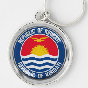 Porte-clés Emblème rond de Kiribati
