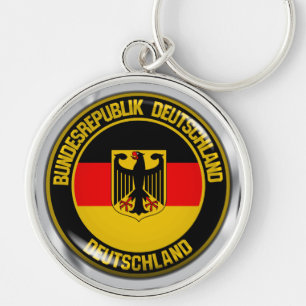 Porte-clés Emblème rond de l'Allemagne