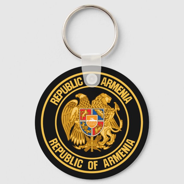 Porte-clés Emblème rond de l'Arménie (Recto)