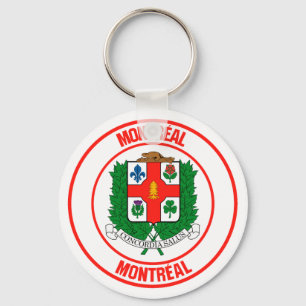 Porte-clés Emblème rond de Montréal