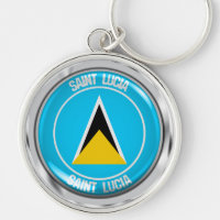 Emblème rond de Sainte-Lucie