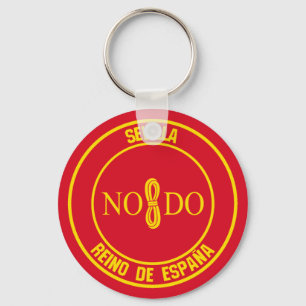 Porte-clés Emblème rond de Séville