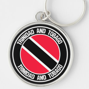 Porte-clés Emblème rond de Trinité-et-Tobago