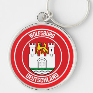 Porte-clés Emblème rond de Wolfsburg