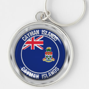 Porte-clés Emblème rond des Îles Caïman