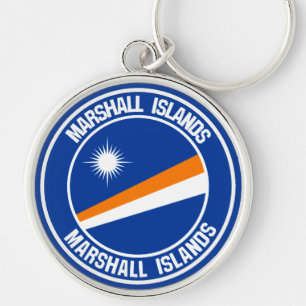 Porte-clés Emblème rond des Îles Marshall