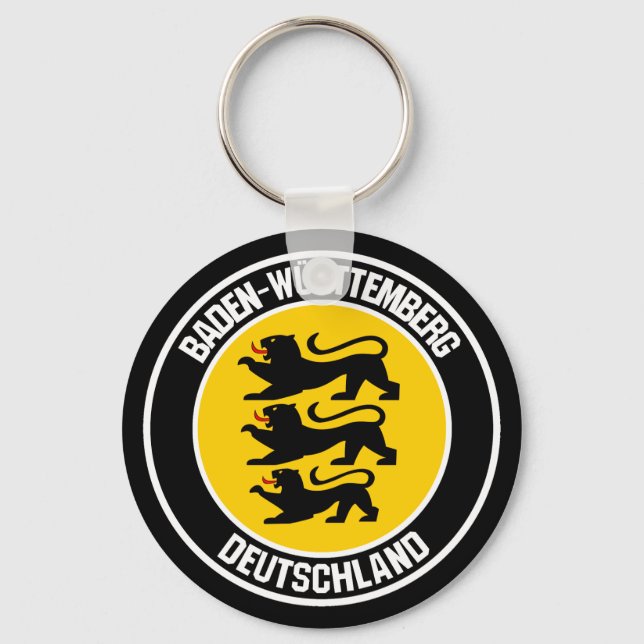 Porte-clés Emblème rond du Bade-Wurtemberg (Recto)