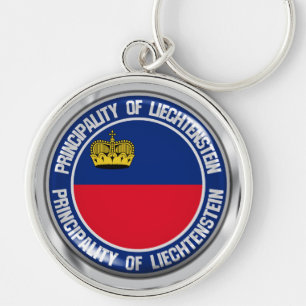Porte-clés Emblème rond du Liechtenstein